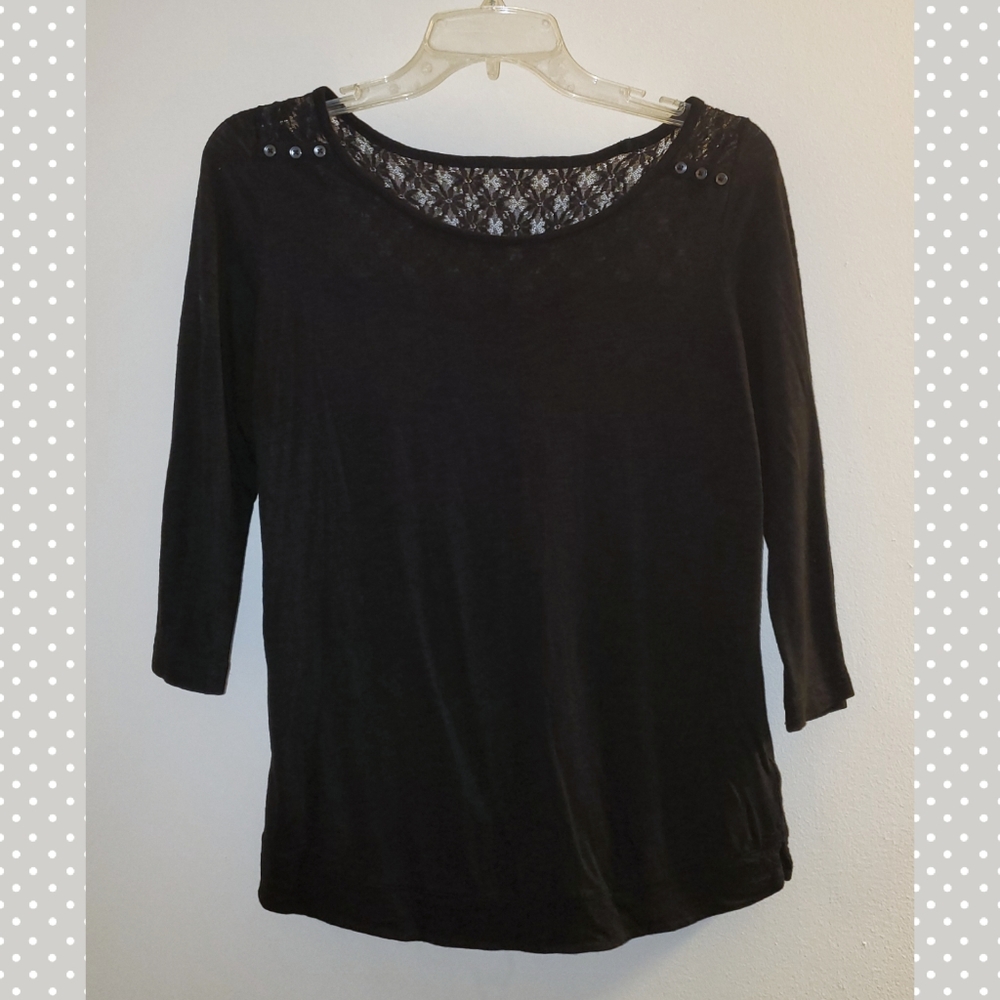 Express | grey lace back top